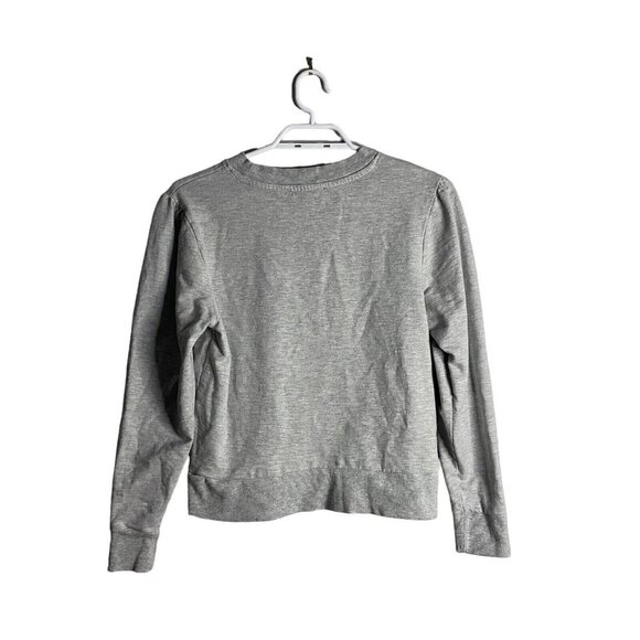 Mango Women's Message-Print Cotton-Blend Gray Sweatshirt - Picture 7 of 10
